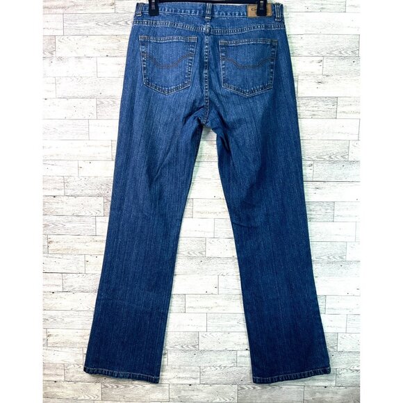 Chaps Katelyn Bootcut Blue Denim Mid Rise Stretch Jeans Size 4 - Picture 2 of 9